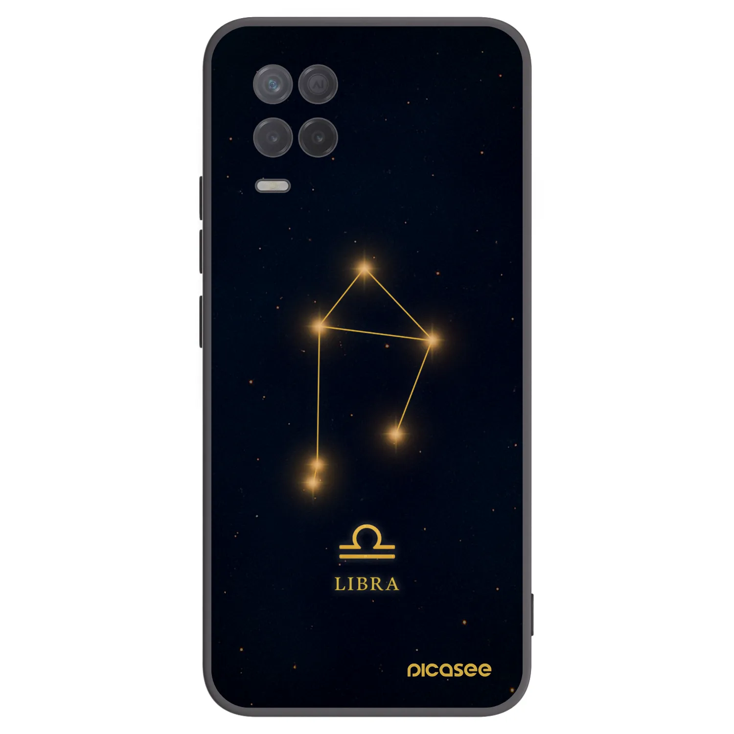 Picasee Realme 8 5G Hülle - Schwarzes Silikon - LIBRA
