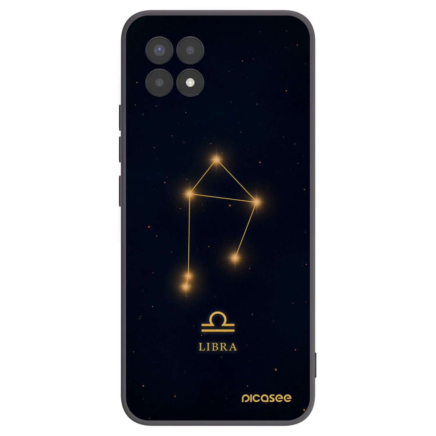 Picasee Realme 8i Hülle - Schwarzes Silikon - LIBRA