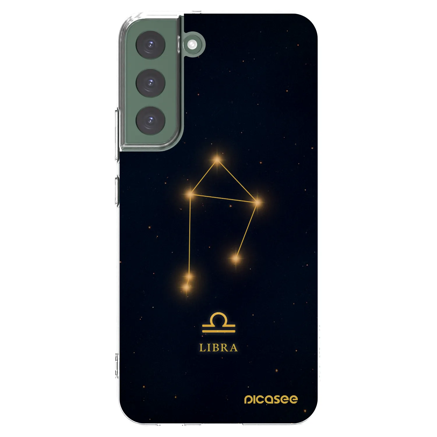 Picasee Samsung Galaxy S22+ 5G Hülle - Transparentes Silikon - LIBRA