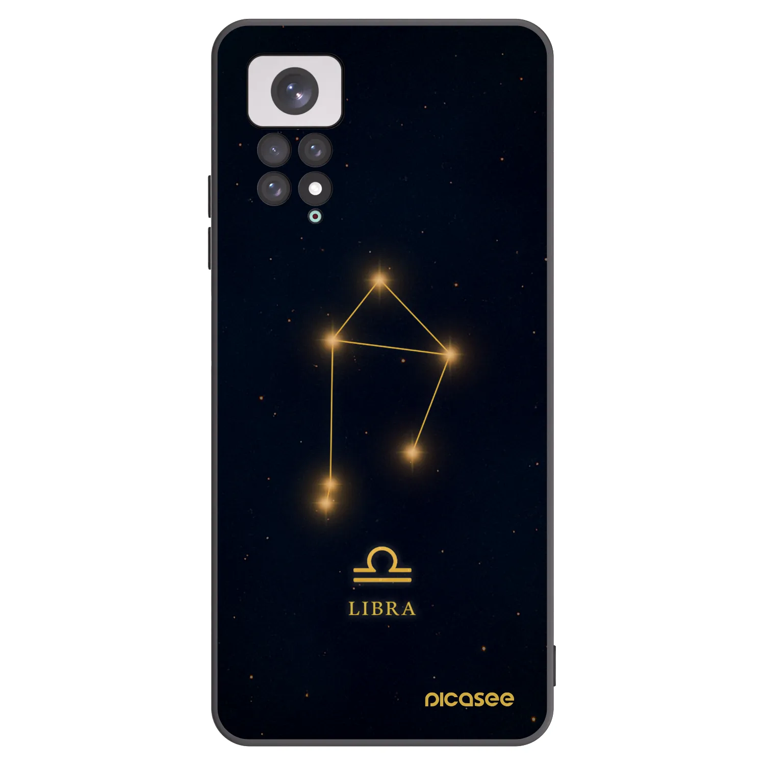 Picasee Xiaomi Redmi Note 11 Hülle - Schwarzes Silikon - LIBRA