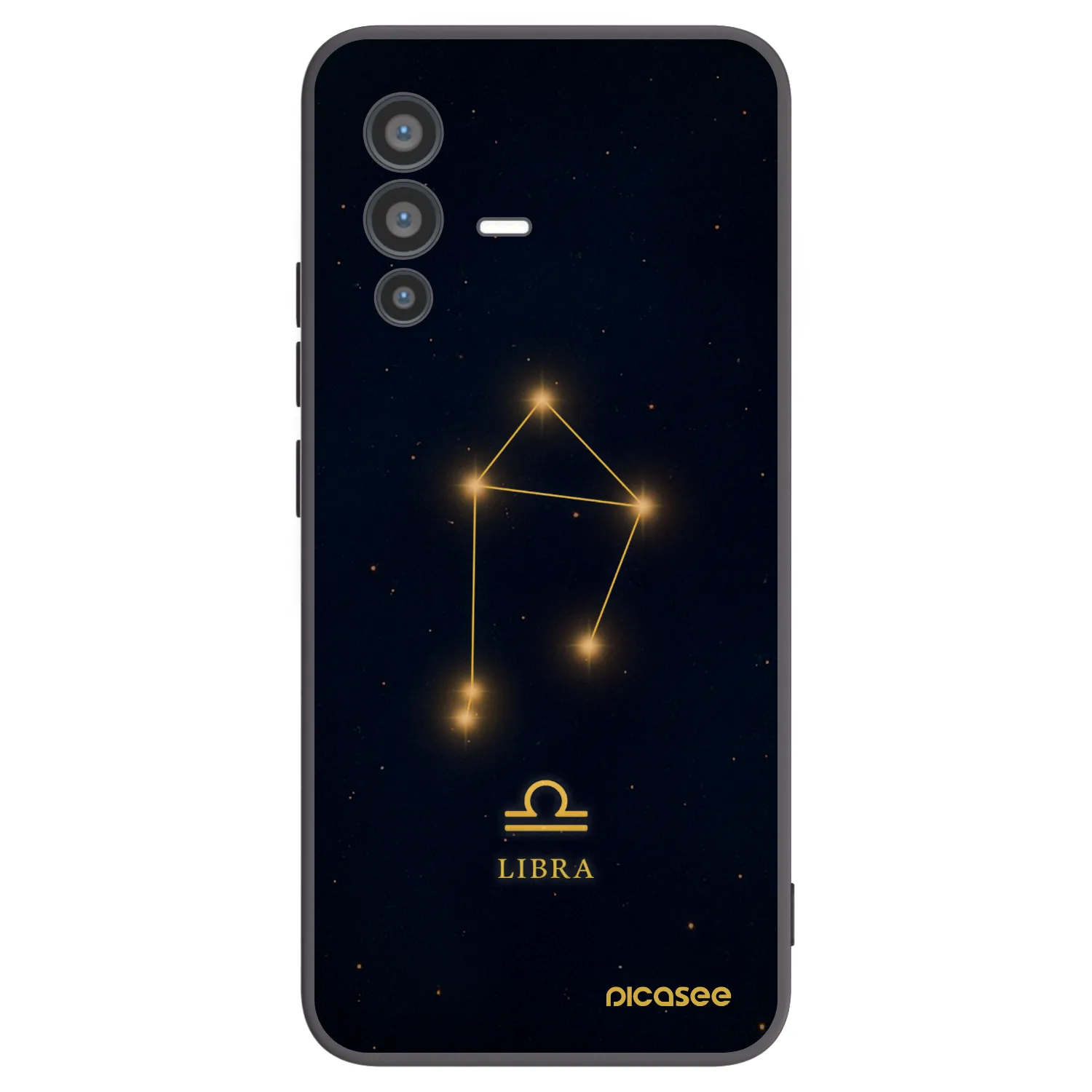 Picasee Vivo V23 5G Hülle - Schwarzes Silikon - LIBRA