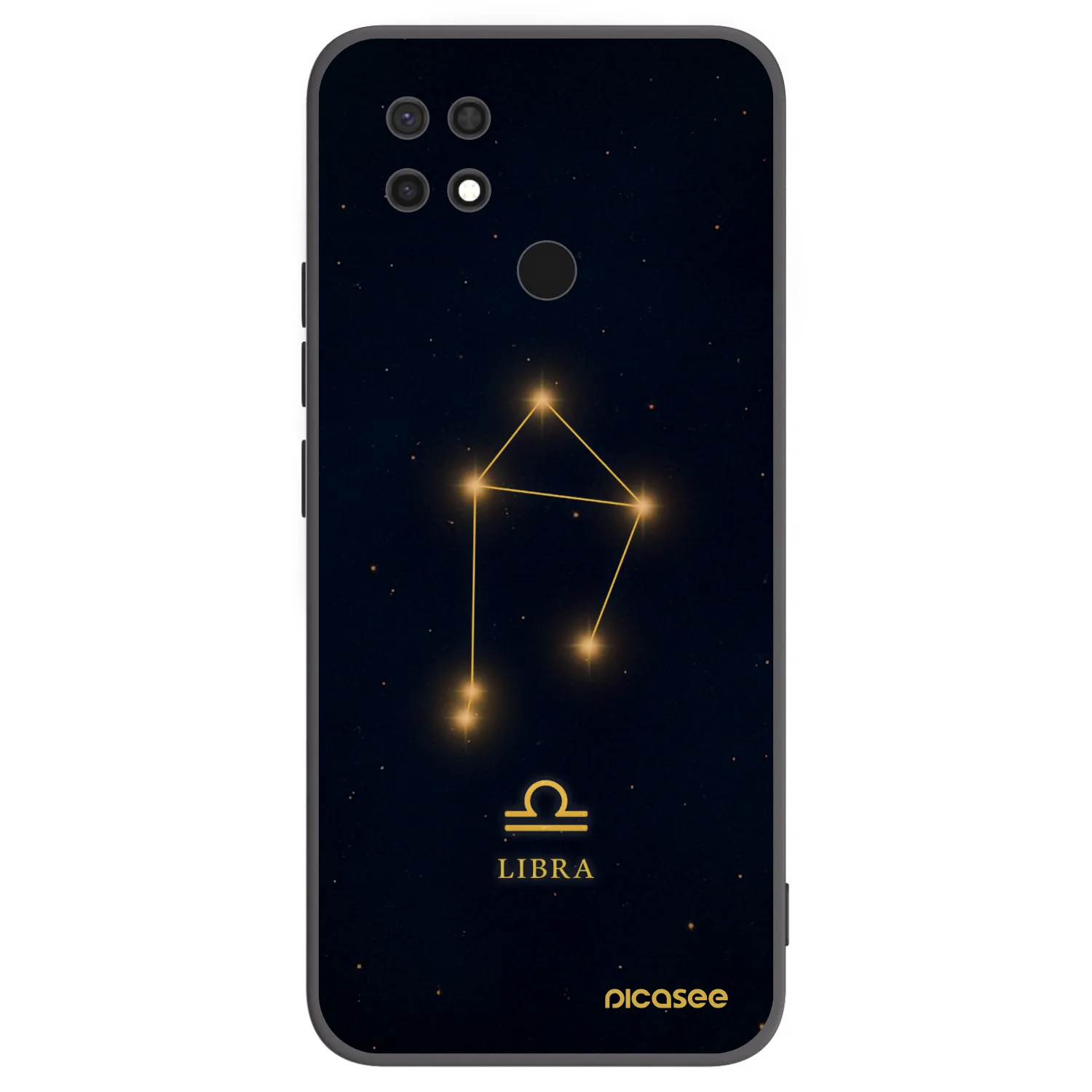 Picasee Xiaomi Redmi 10C Hülle - Schwarzes Silikon - LIBRA
