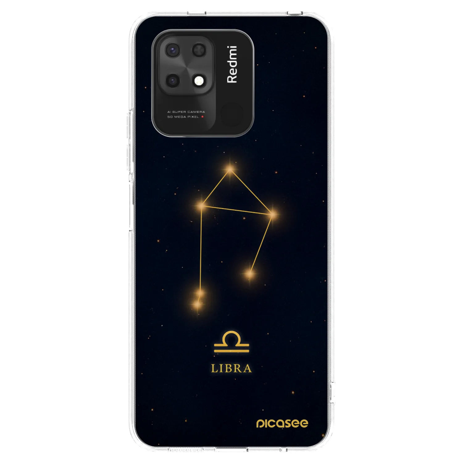 Picasee Xiaomi Redmi 10C Hülle - Transparentes Silikon - LIBRA