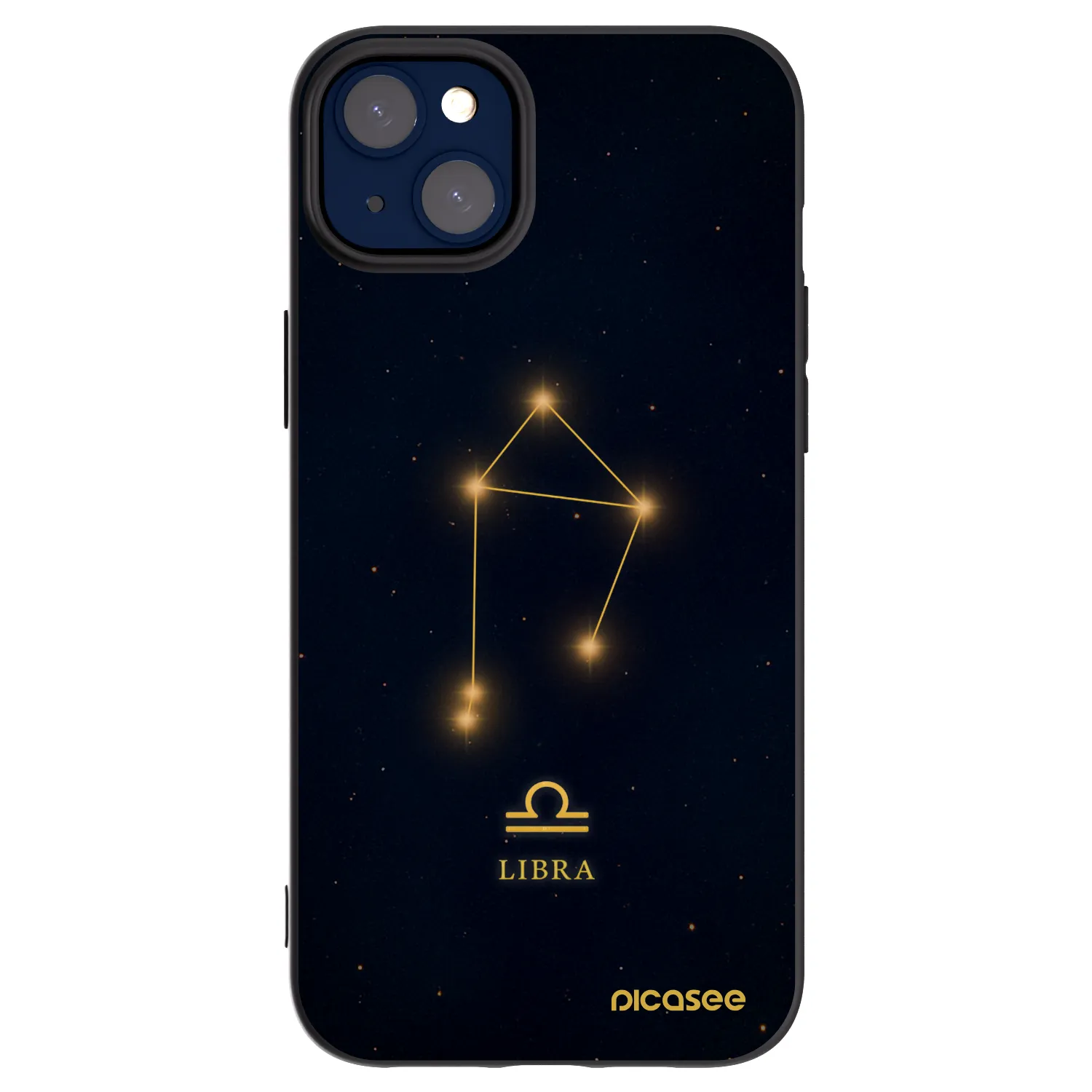Picasee Apple iPhone 14 Plus Hülle - Schwarzes Silikon - LIBRA