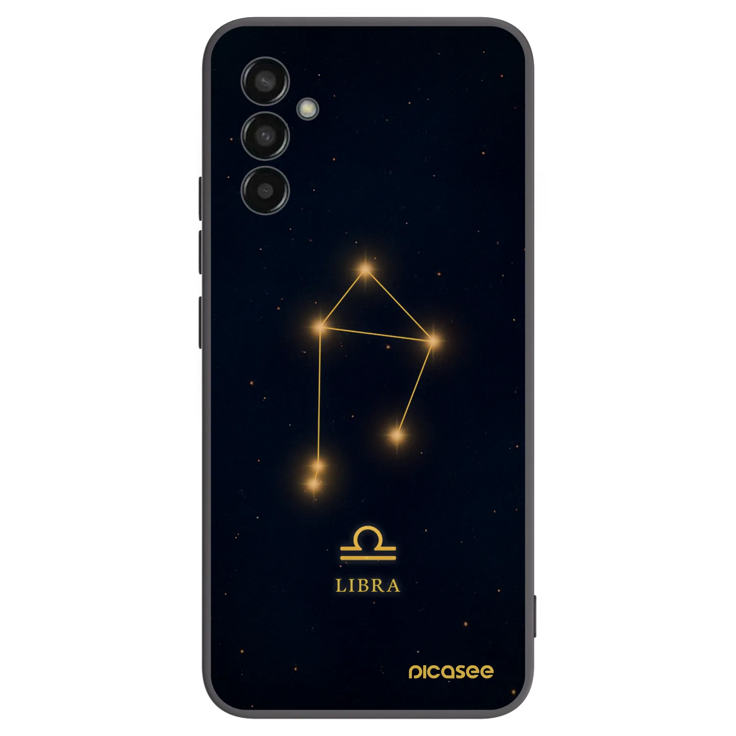 Picasee Samsung Galaxy M13 M135F Hülle - Schwarzes Silikon - LIBRA