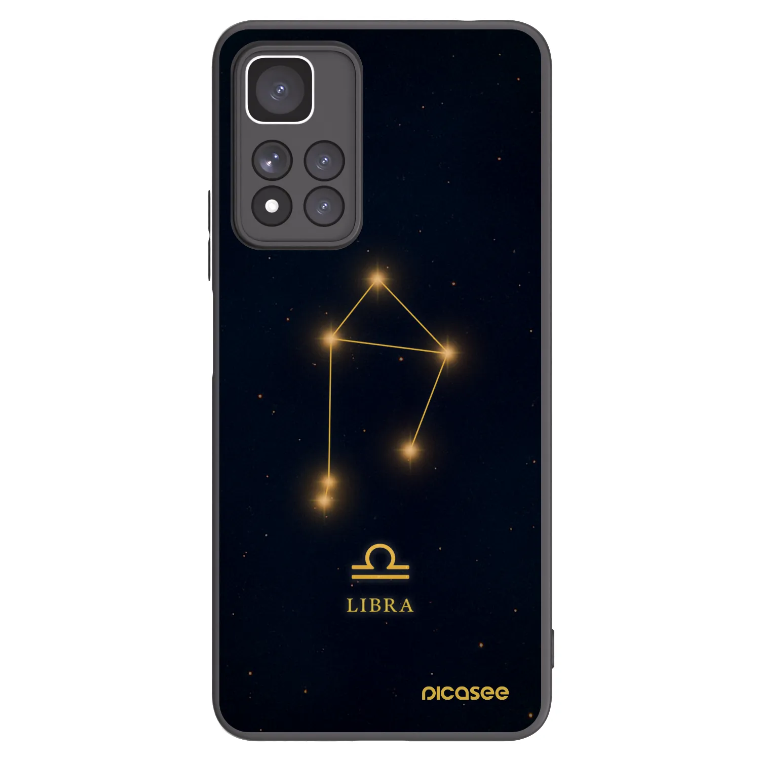 Picasee Xiaomi Redmi Note 11 Pro+ 5G Hülle - Schwarzes Silikon - LIBRA