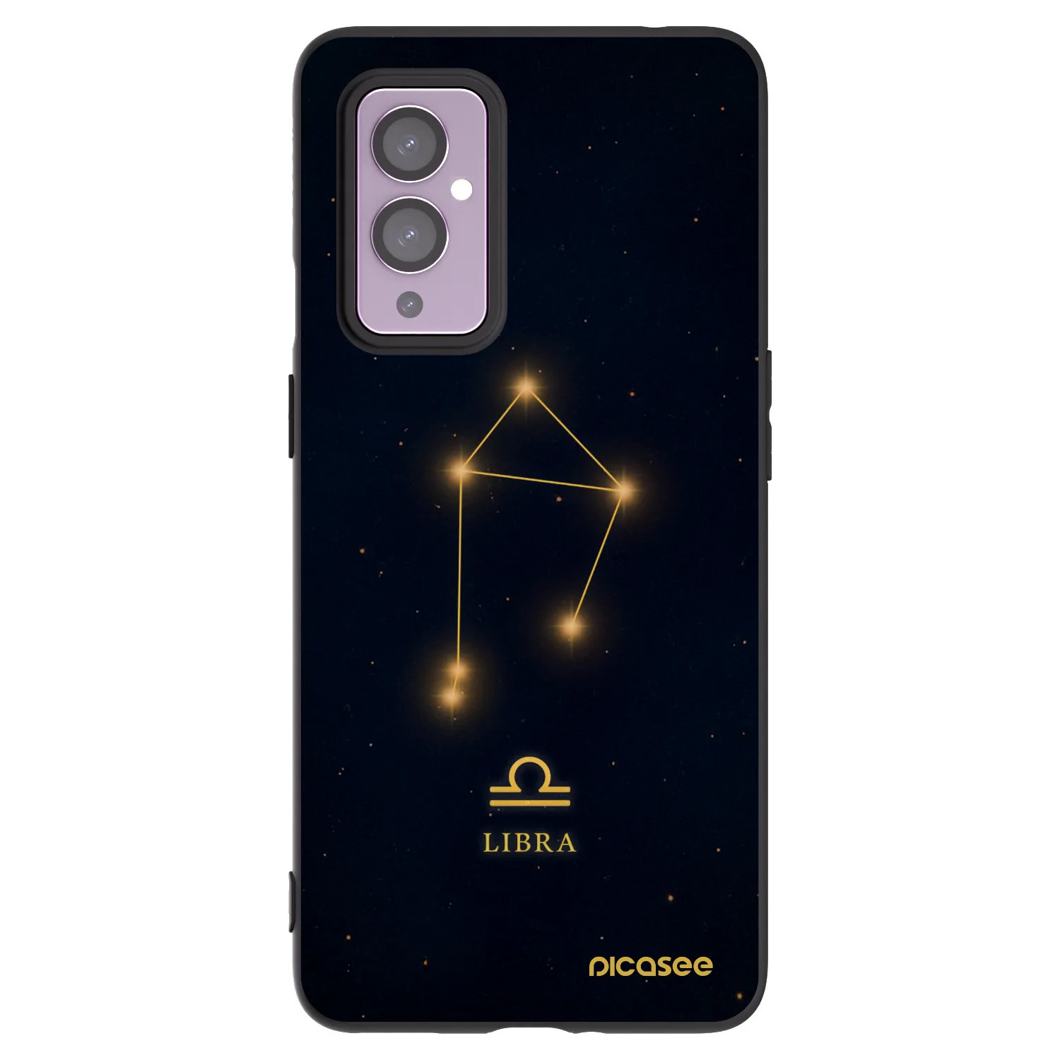Picasee OnePlus 9 Hülle - Schwarzes Silikon - LIBRA