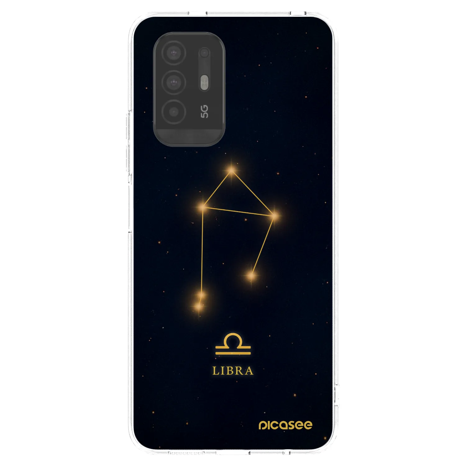 Picasee OPPO A94 5G Hülle - Transparentes Silikon - LIBRA