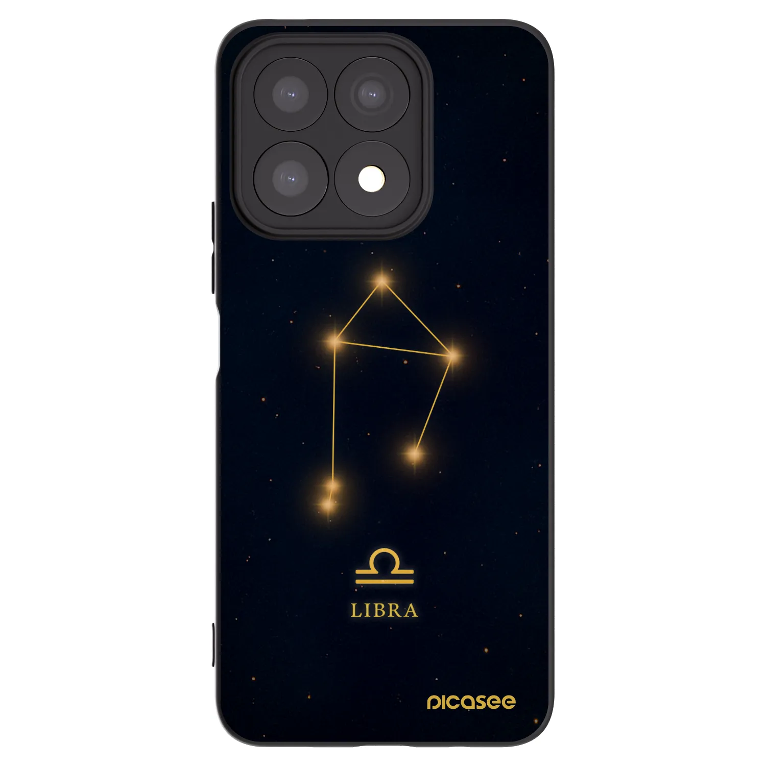 Picasee Honor X8a Hülle - Schwarzes Silikon - LIBRA