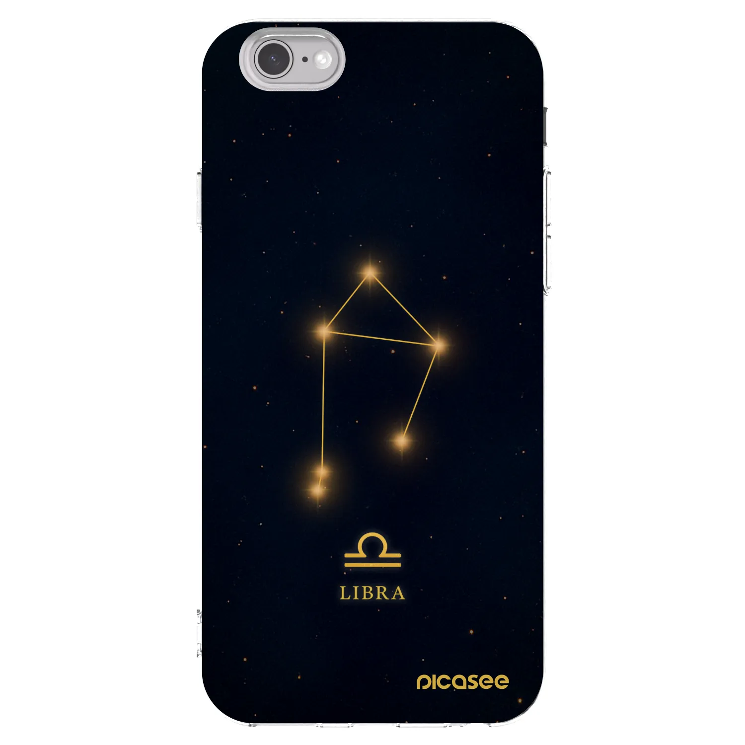 Picasee Apple iPhone 6/6S Hülle - Transparentes Silikon - LIBRA