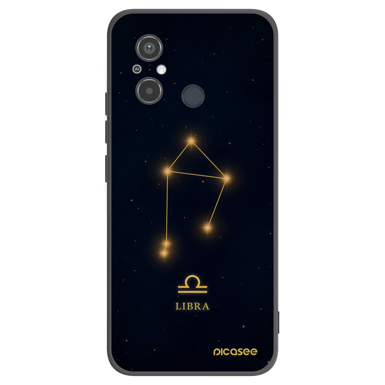 Picasee Xiaomi Redmi 12C Hülle - Schwarzes Silikon - LIBRA