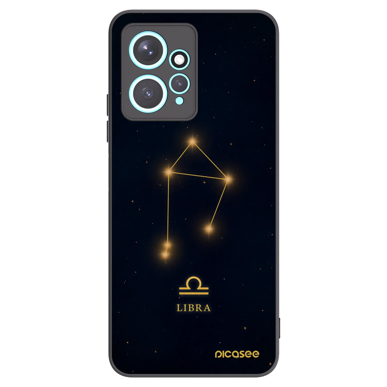 Picasee Xiaomi Redmi Note 12 4G Hülle - Schwarzes Silikon - LIBRA