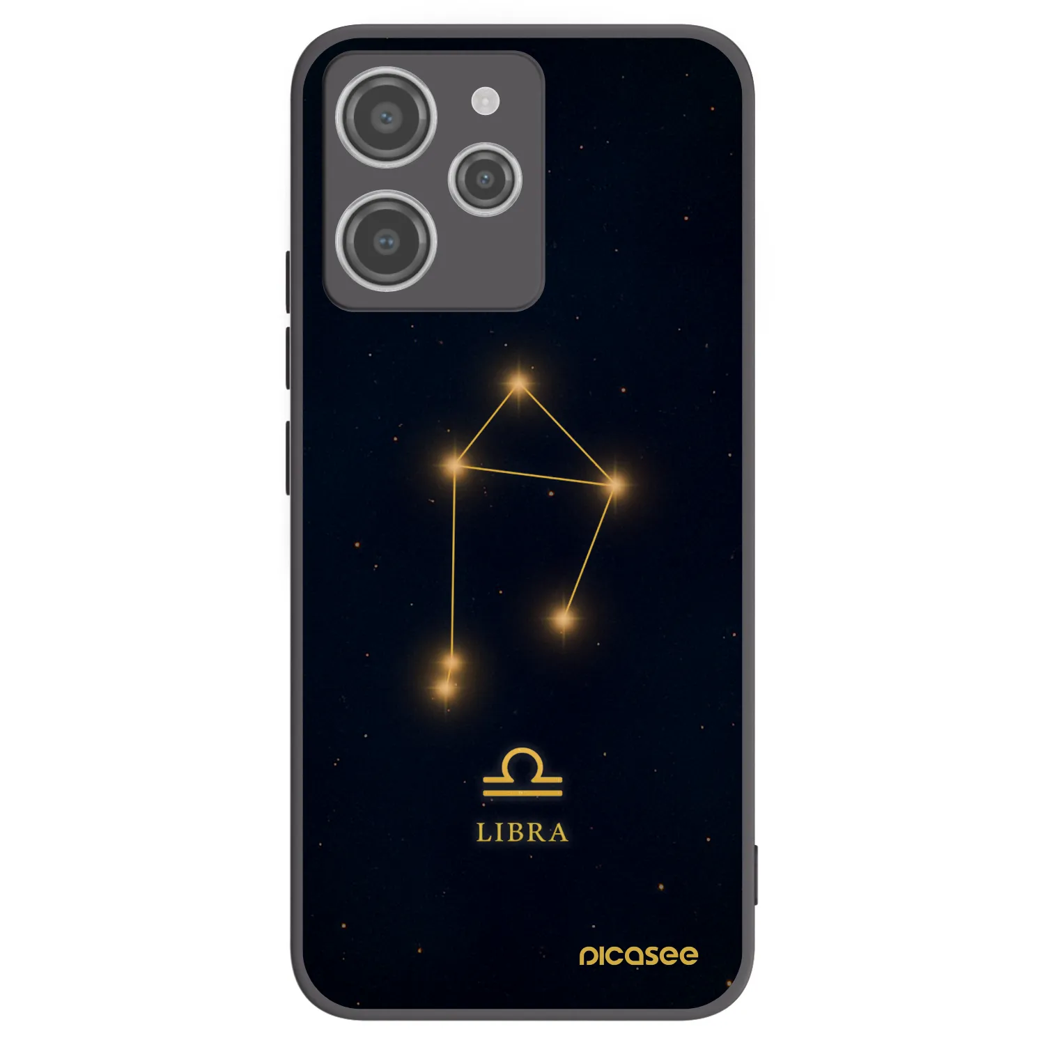 Picasee Xiaomi Redmi 12 4G Hülle - Schwarzes Silikon - LIBRA