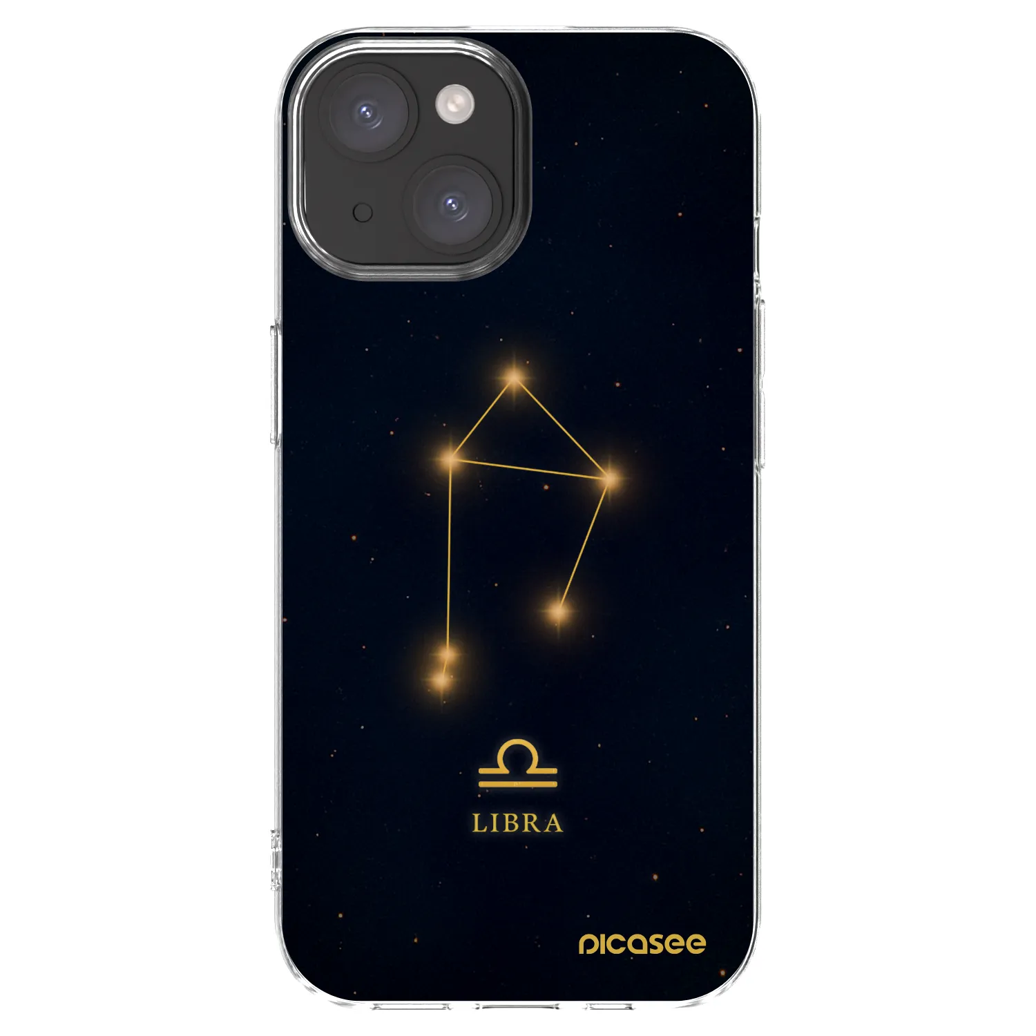 Picasee Apple iPhone 15 Hülle - Transparentes Silikon - LIBRA