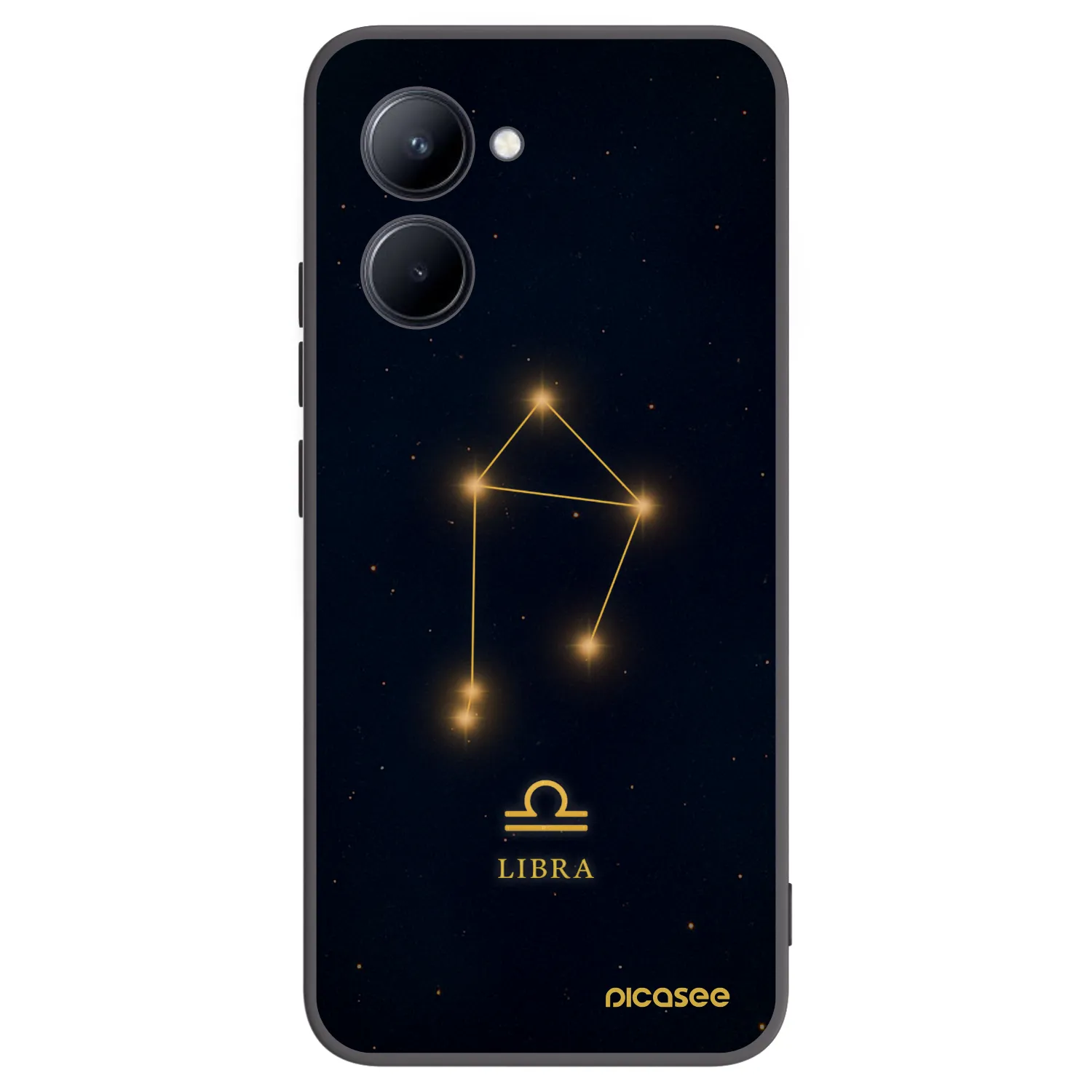 Picasee Realme C33 (2023) Hülle - Schwarzes Silikon - LIBRA