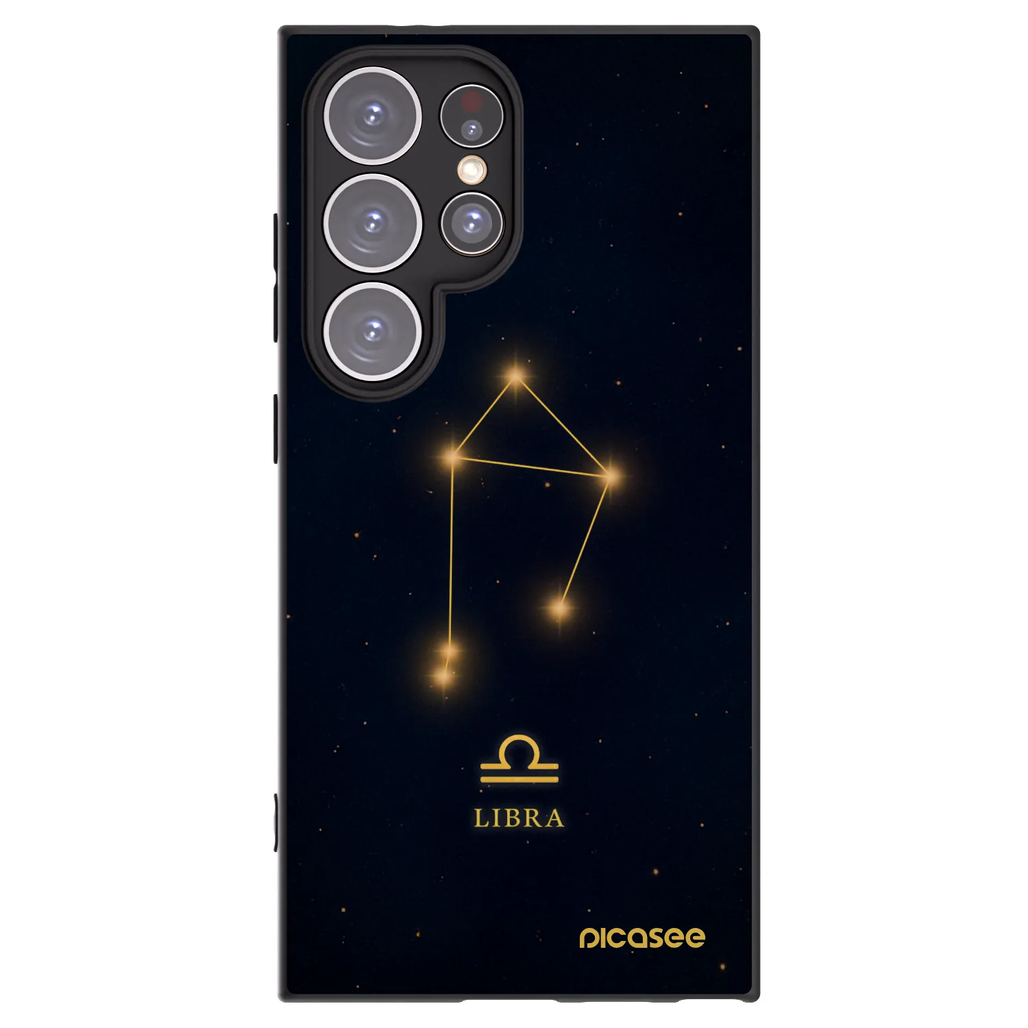 Picasee Samsung Galaxy S24 Ultra S928B 5G Hülle - Schwarzes Silikon - LIBRA