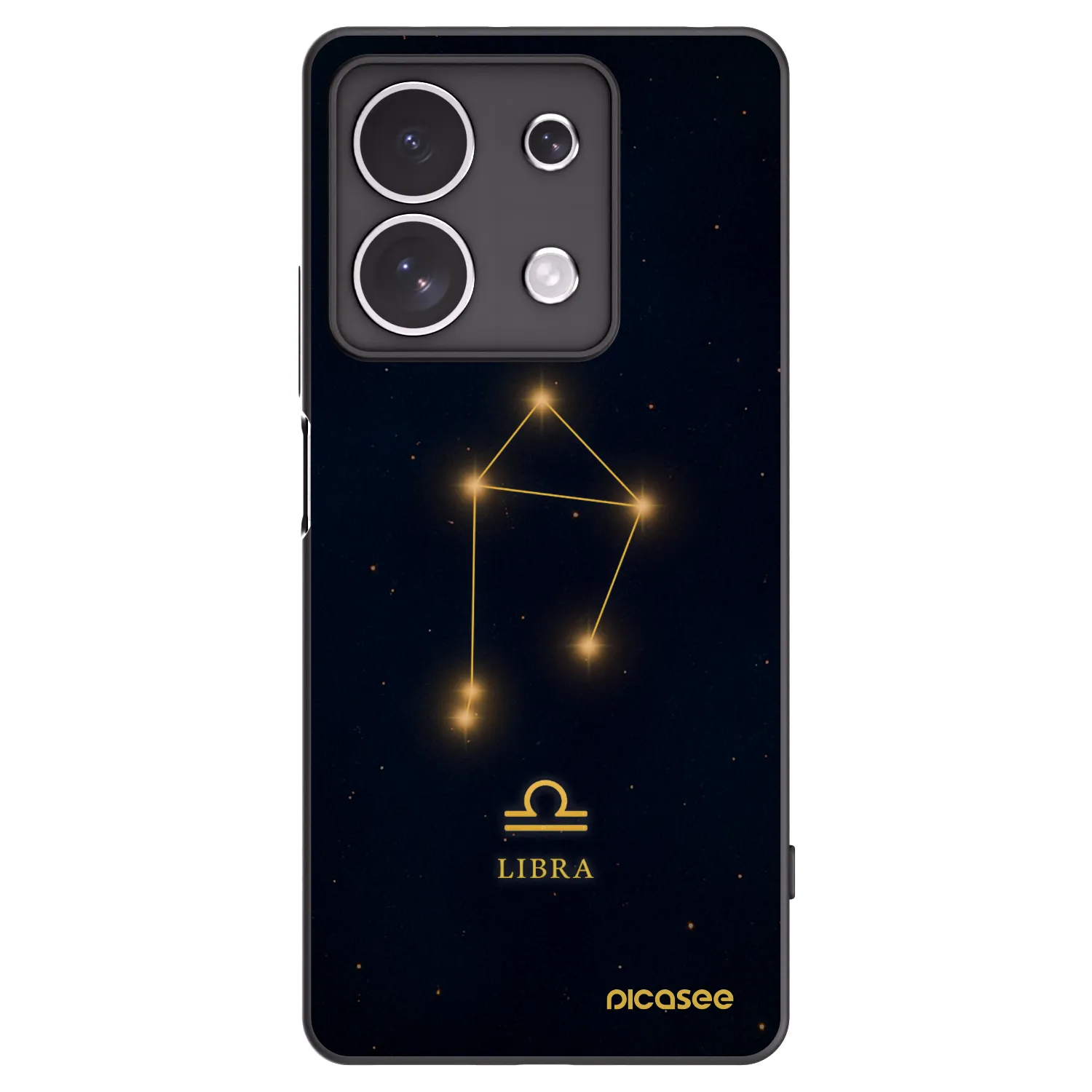Picasee Xiaomi Redmi Note 13 4G Hülle - Schwarzes Silikon - LIBRA