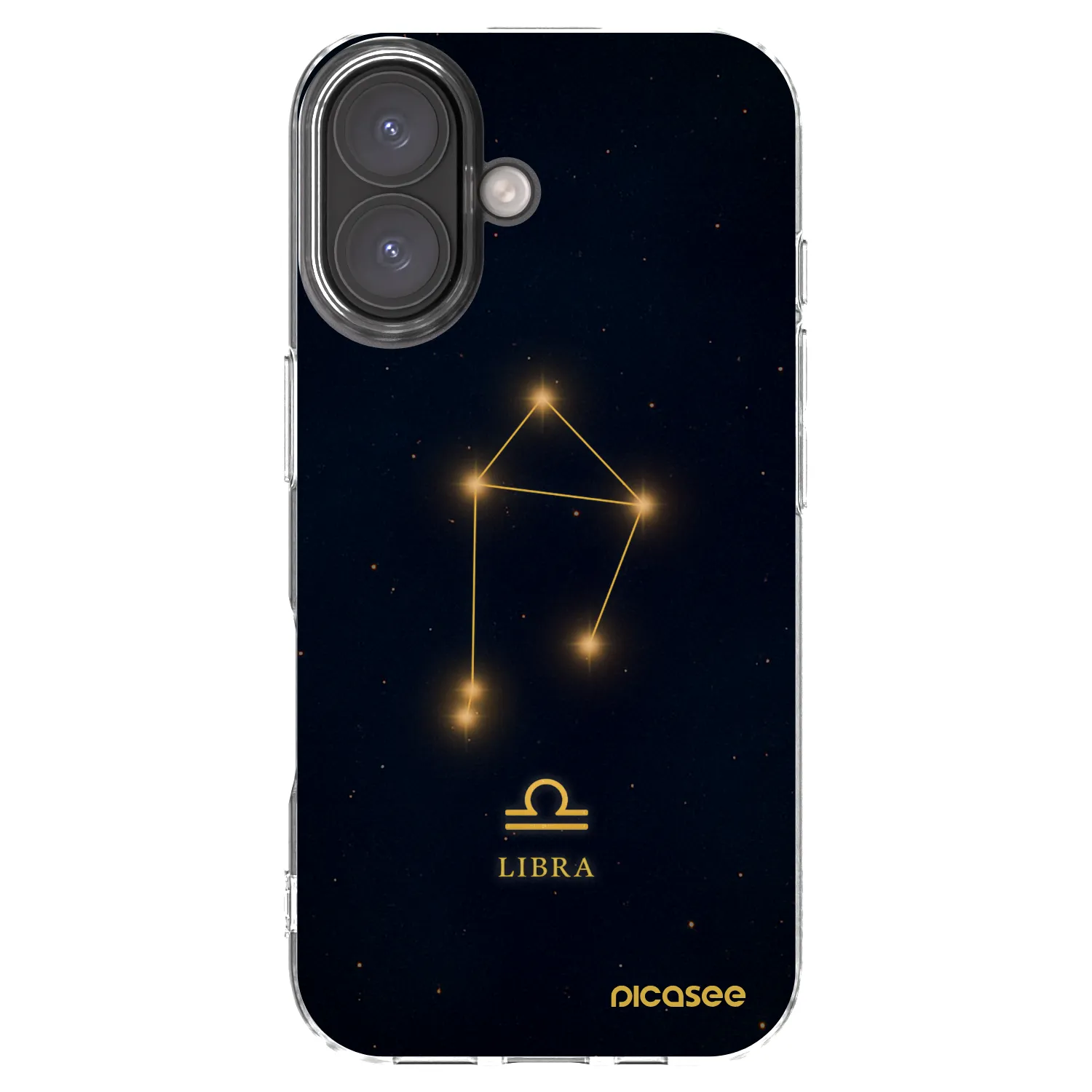 Picasee Apple iPhone 16 Hülle - Transparentes Silikon - LIBRA