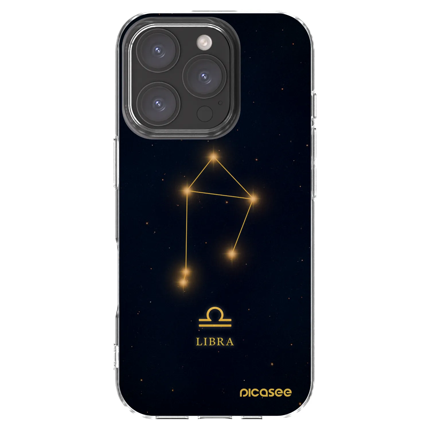 Picasee Apple iPhone 16 Pro Hülle - Transparentes Silikon - LIBRA