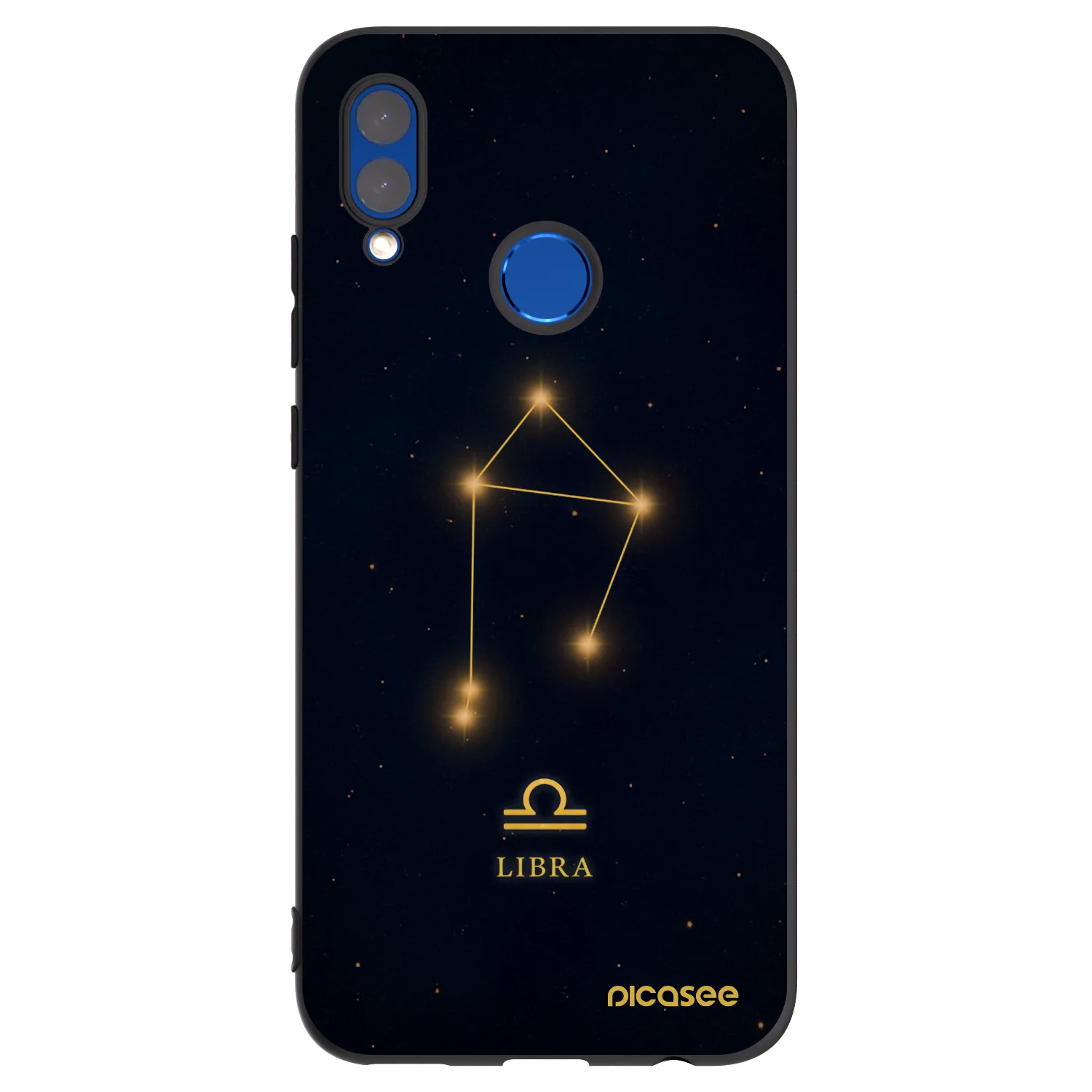 Picasee Honor 10 Lite Hülle - Schwarzes Silikon - LIBRA