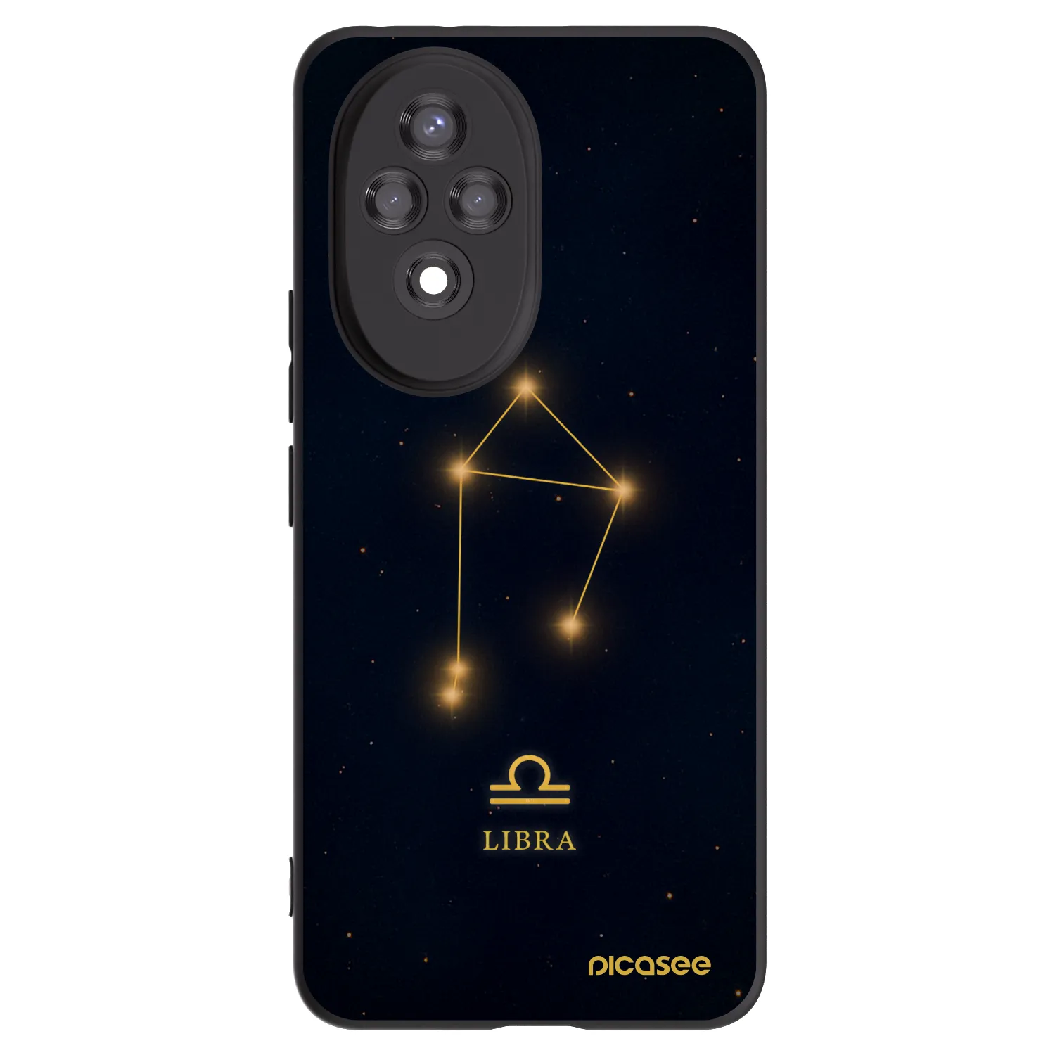 Picasee Honor 200 Pro 5G Hülle - Schwarzes Silikon - LIBRA