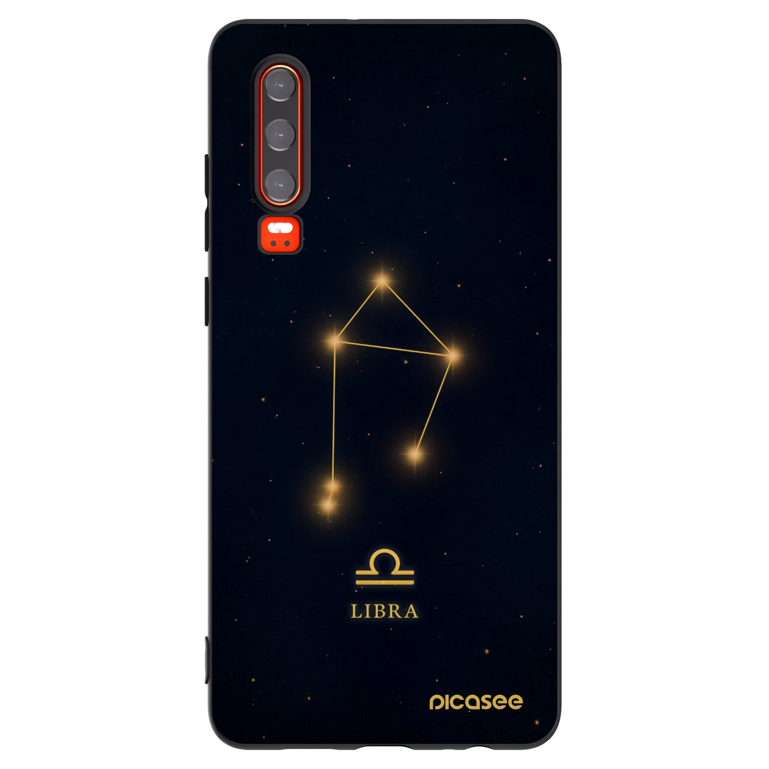 Picasee Huawei P30 Hülle - Schwarzes Silikon - LIBRA