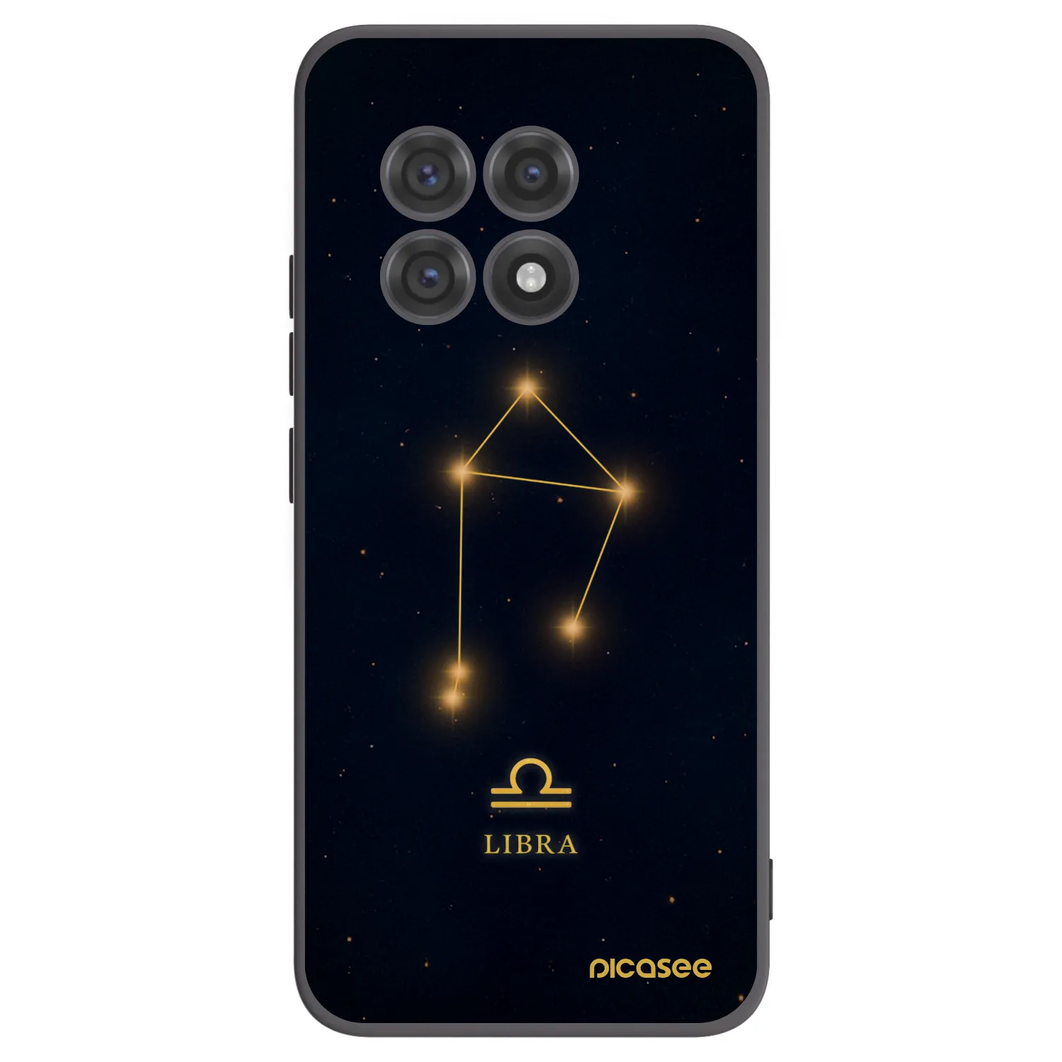 Picasee OnePlus 13R 5G Hülle - Schwarzes Silikon - LIBRA