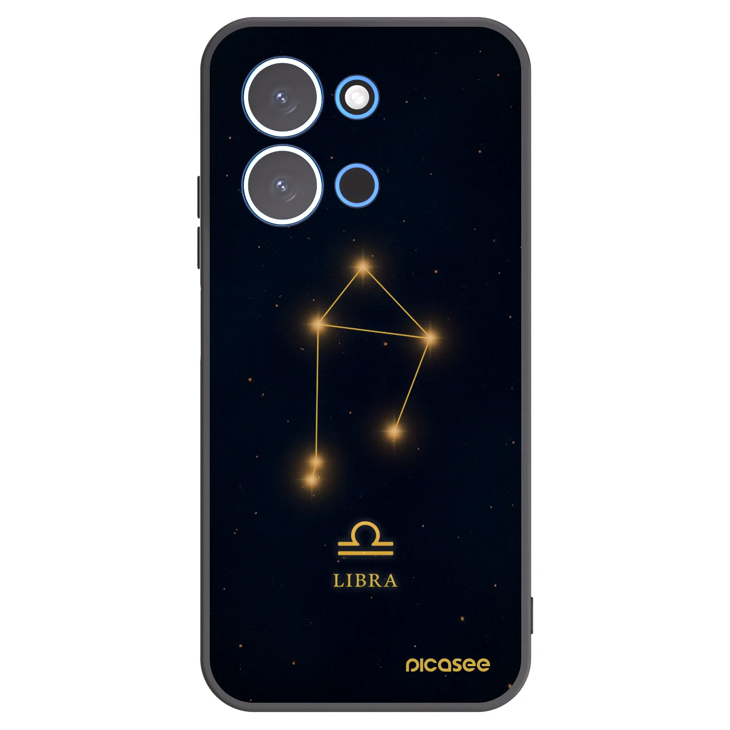 Picasee Xiaomi Redmi 15C 4G Hülle - Schwarzes Silikon - LIBRA