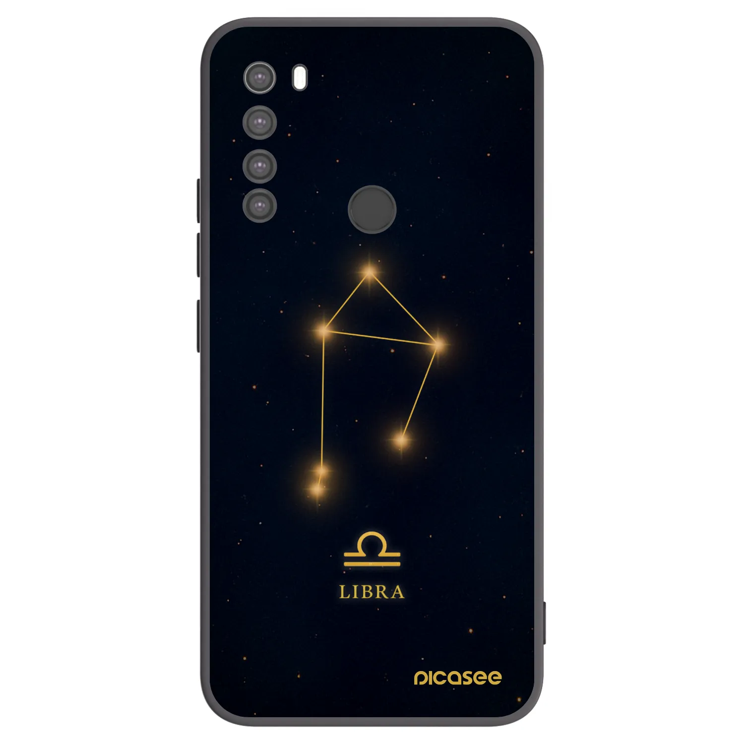 Picasee Xiaomi Redmi Note 8 Hülle - Schwarzes Silikon - LIBRA