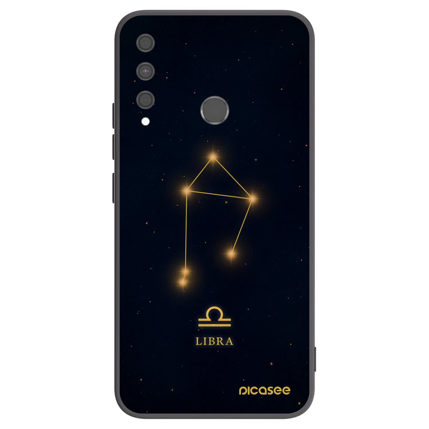 Picasee Huawei P40 Lite E Hülle - Schwarzes Silikon - LIBRA