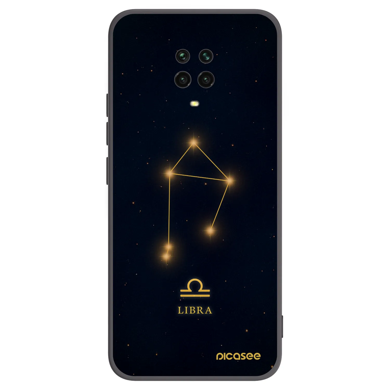 Picasee Xiaomi Redmi Note 9 Pro Hülle - Schwarzes Silikon - LIBRA
