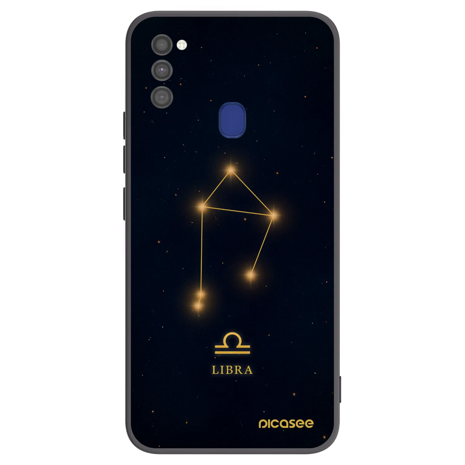 Picasee Samsung Galaxy M21 M215F Hülle - Schwarzes Silikon - LIBRA