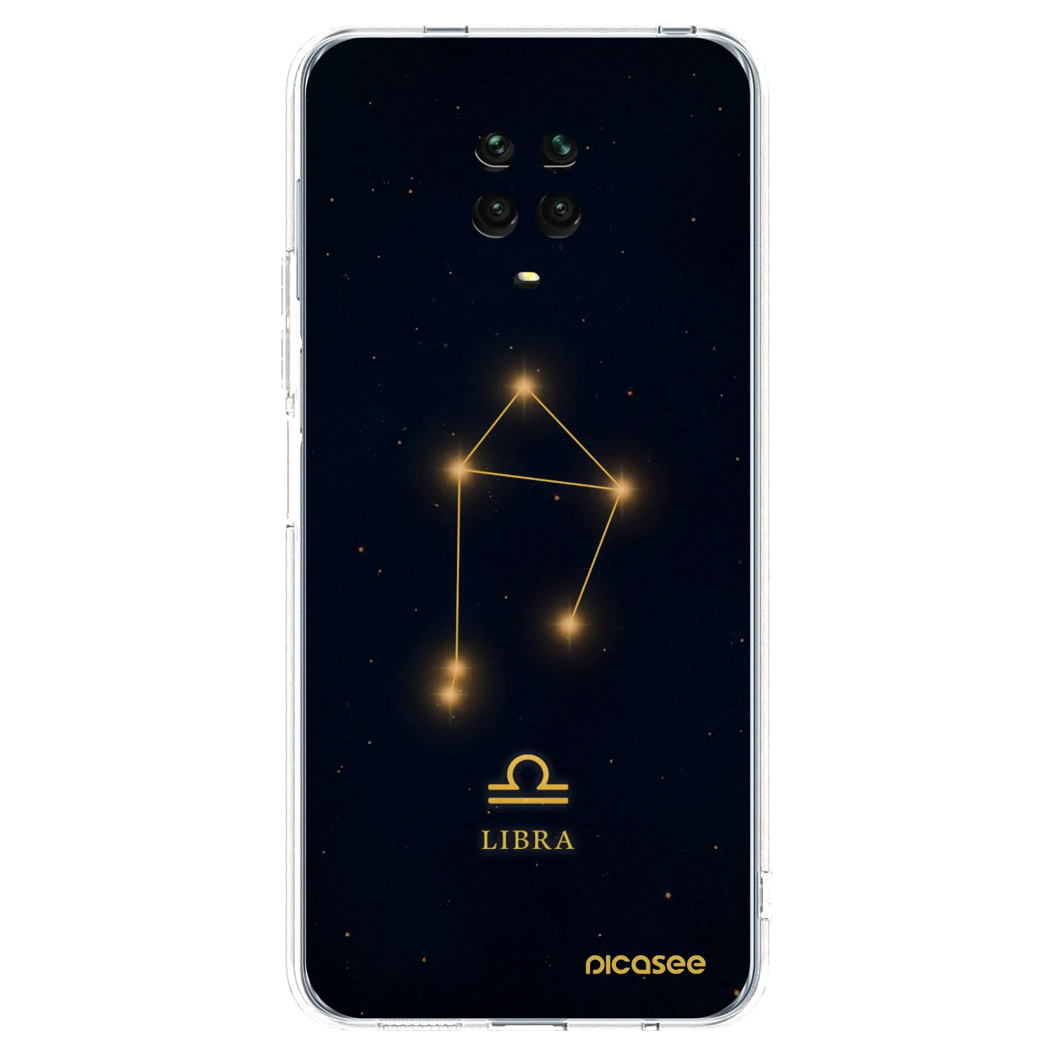 Picasee Xiaomi Redmi Note 9S Hülle - Transparentes Silikon - LIBRA