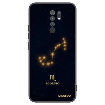 Picasee Xiaomi Redmi 9 Hülle - Schwarzes Silikon - SCORPIO