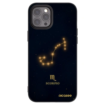 Picasee Apple iPhone 12 Pro Max Hülle - Schwarzes Silikon - SCORPIO