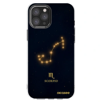 Picasee Apple iPhone 12 Pro Max Hülle - Transparentes Silikon - SCORPIO