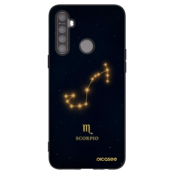Picasee Realme 6i Hülle - Schwarzes Silikon - SCORPIO