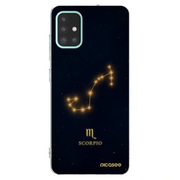 Picasee Samsung Galaxy M31s Hülle - Transparentes Silikon - SCORPIO