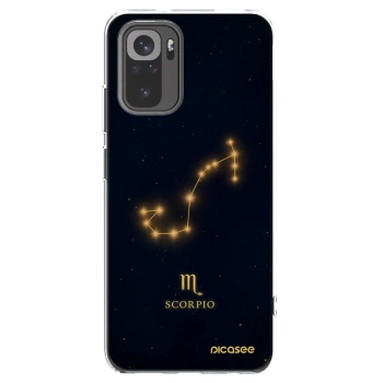 Picasee Xiaomi Redmi Note 10 Hülle - Transparentes Silikon - SCORPIO