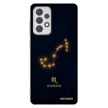 Picasee Samsung Galaxy A52 5G A525F Hülle - Transparentes Silikon - SCORPIO