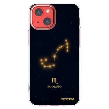 Picasee Apple iPhone 13 mini Hülle - Transparentes Silikon - SCORPIO