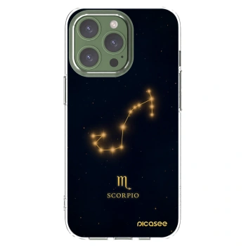 Picasee Apple iPhone 13 Pro Hülle - Transparentes Silikon - SCORPIO