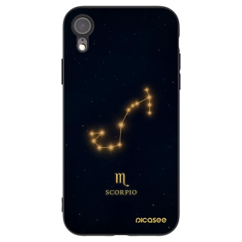 Picasee Apple iPhone XR Hülle - Schwarzes Silikon - SCORPIO