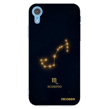 Picasee Apple iPhone XR Hülle - Transparentes Silikon - SCORPIO