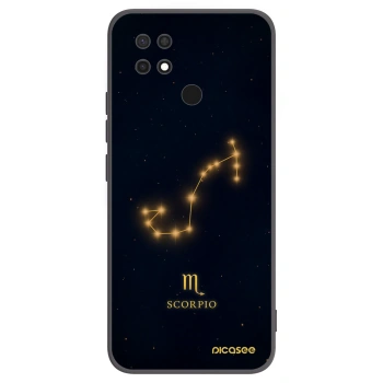 Picasee Xiaomi Redmi 10C Hülle - Schwarzes Silikon - SCORPIO