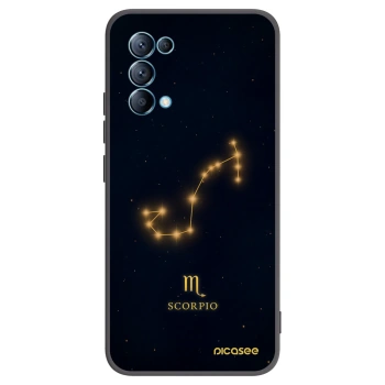 Picasee OPPO Reno 5 5G Hülle - Schwarzes Silikon - SCORPIO