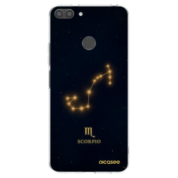 Picasee Huawei P Smart Hülle - Transparentes Silikon - SCORPIO