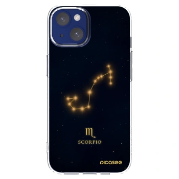 Picasee Apple iPhone 14 Hülle - Transparentes Silikon - SCORPIO