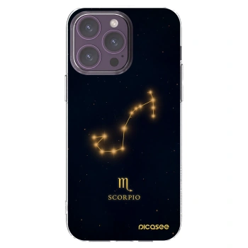 Picasee Apple iPhone 14 Pro Max Hülle - Transparentes Silikon - SCORPIO