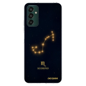 Picasee Samsung Galaxy M13 M135F Hülle - Transparentes Silikon - SCORPIO